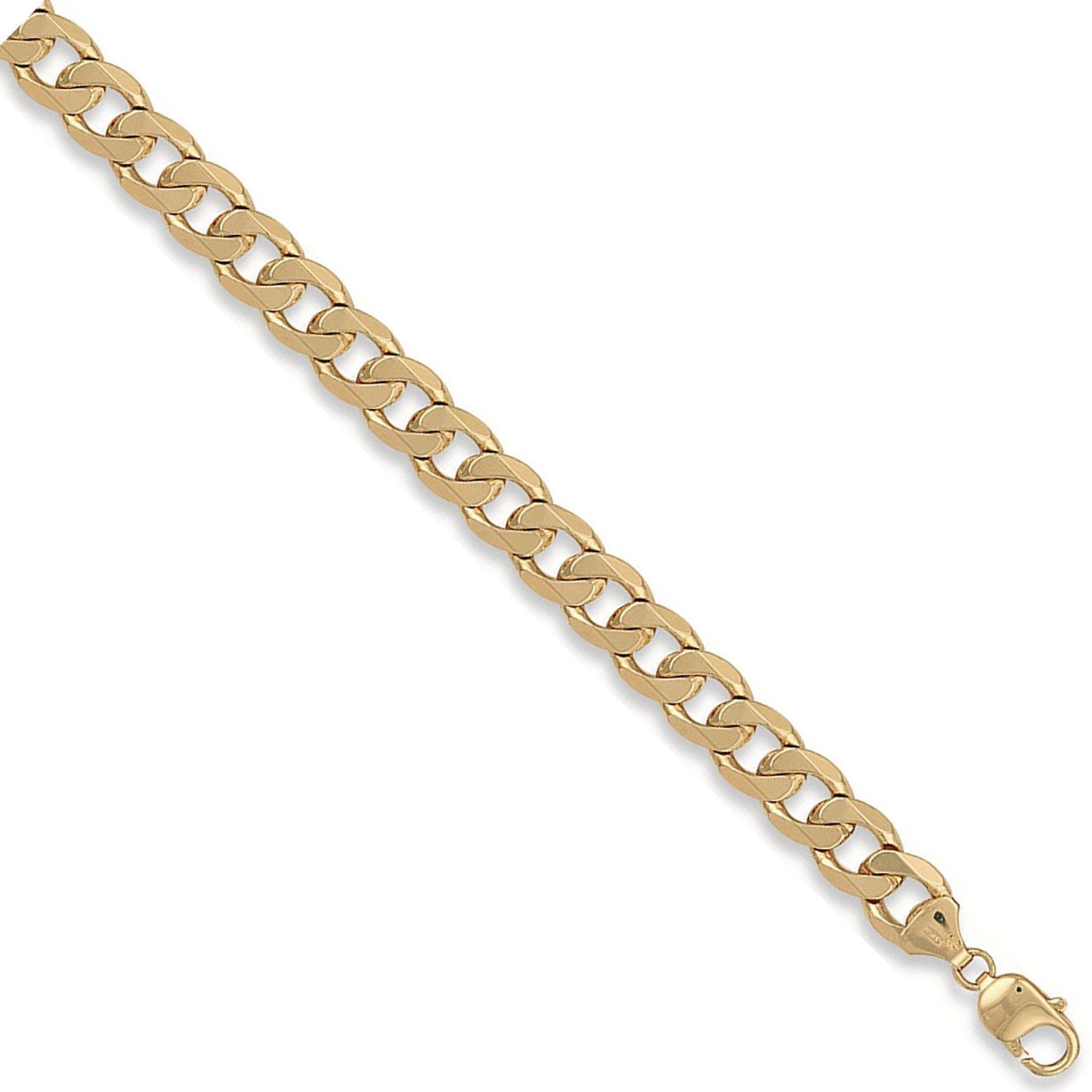 Solid gold sale curb link chain