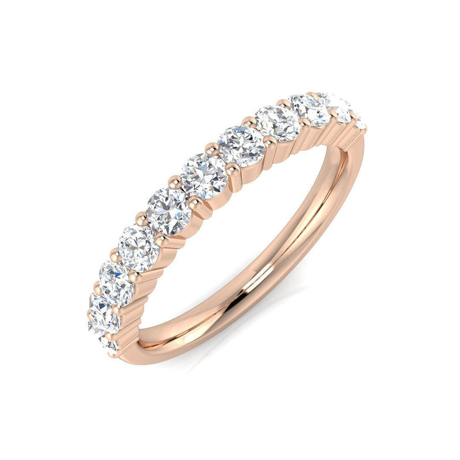 11 Stone Diamond Eternity Ring 0.75ct F - VS Quality in 18k Rose Gold - My Jewel World