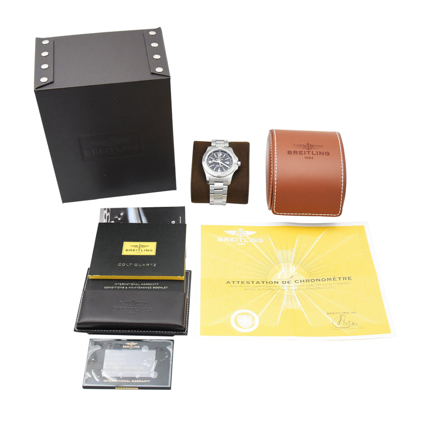 Breitling Colt Black Dial Stainless Steel Ref: A7438811/BD45