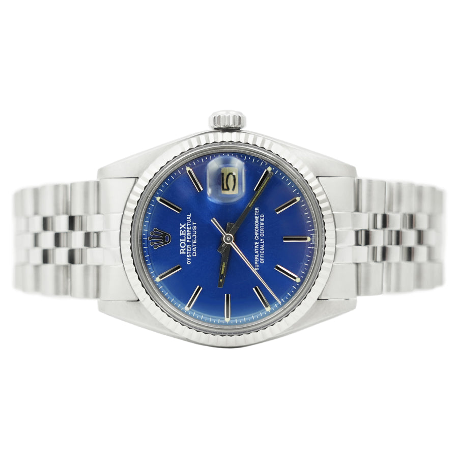 Rolex DateJust Blue Dial Stainless Steel Ref: 1601