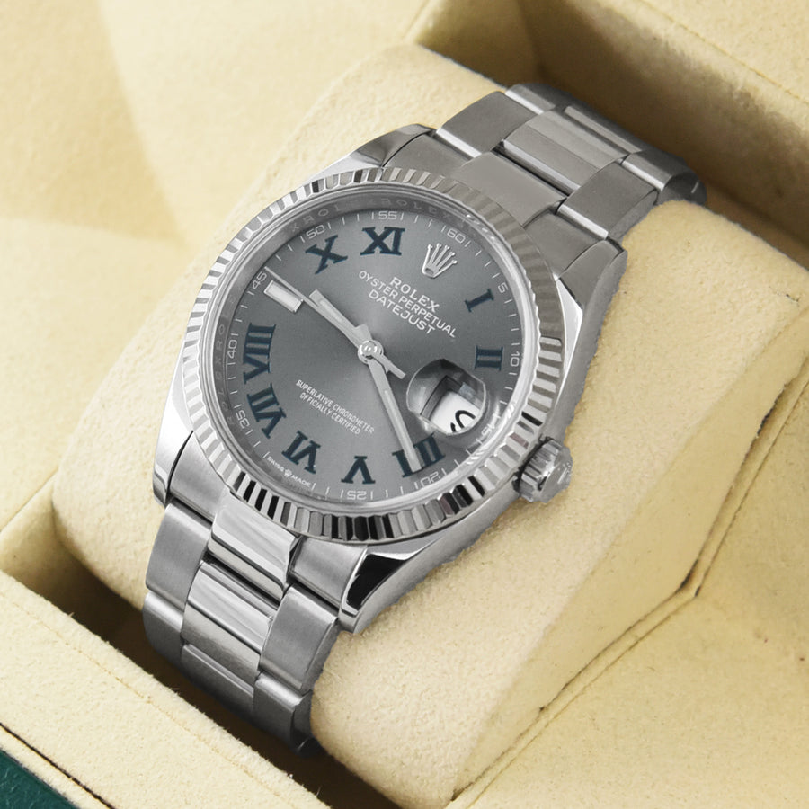 Rolex DateJust Grey Dial Stainless Steel Ref: 126234