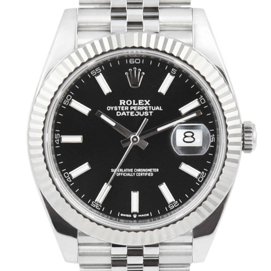 Rolex DateJust Black Dial Stainless Steel Ref: 126334