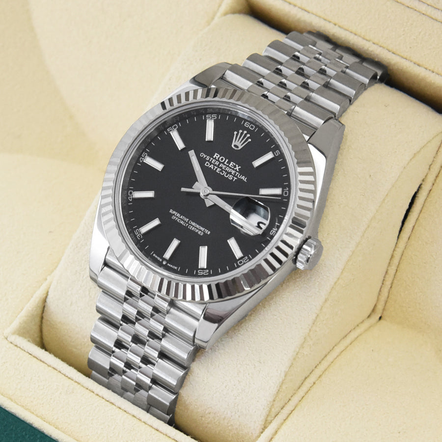 Rolex DateJust Black Dial Stainless Steel Ref: 126334