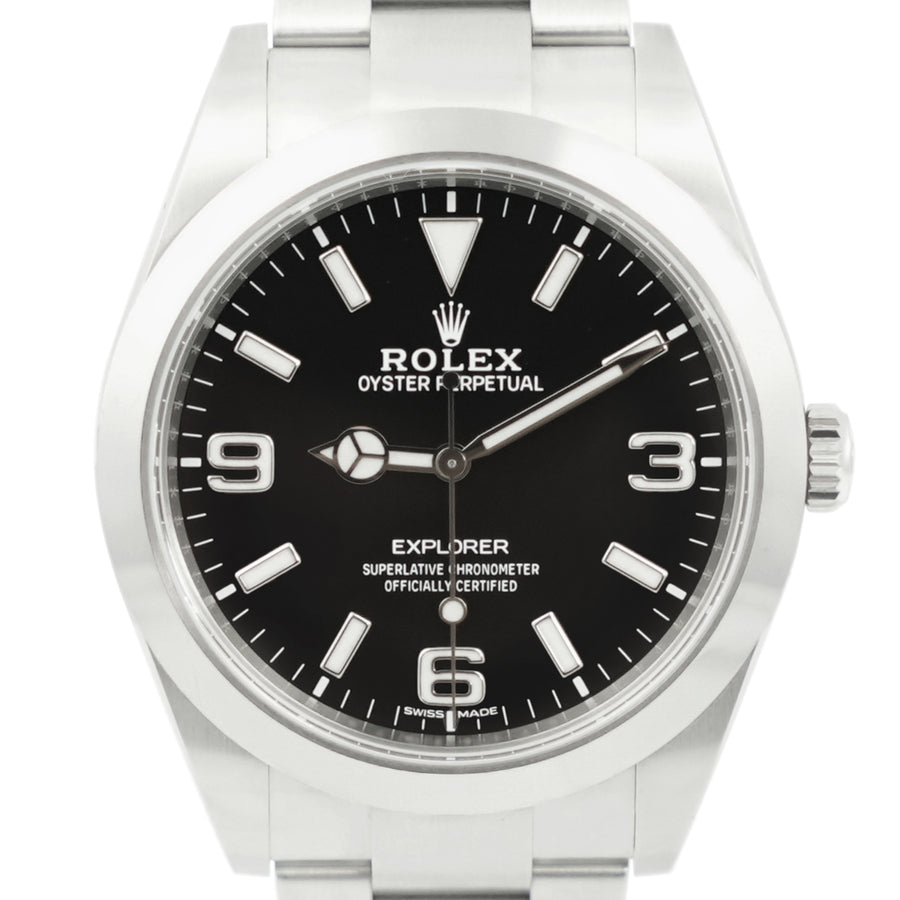 Rolex Explorer Black Dial Stainless Steel Ref: 214270