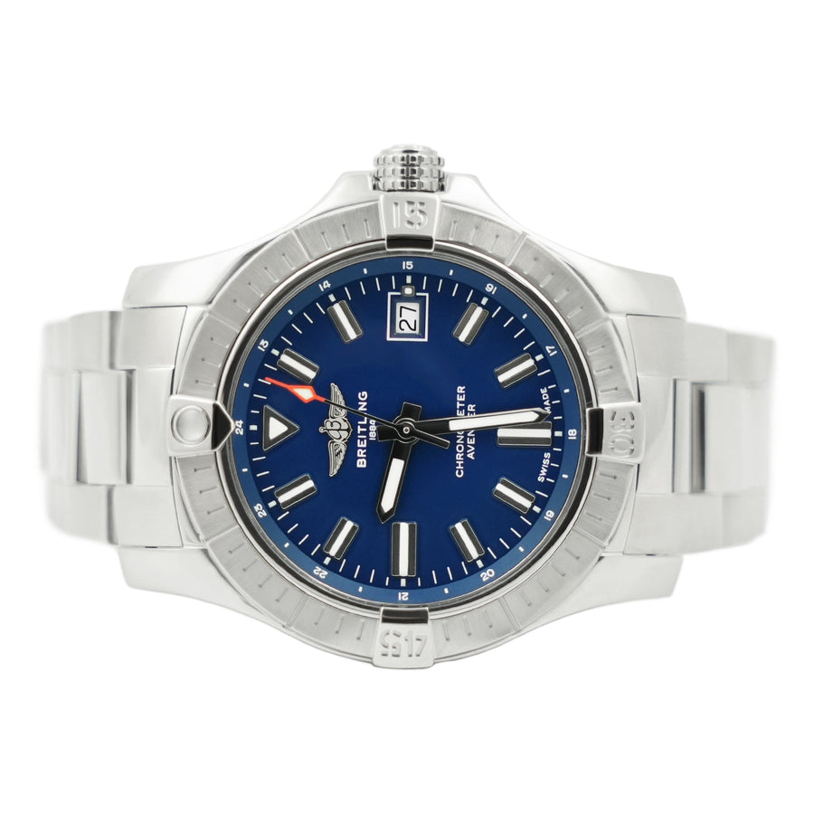 Breitling Avenger Blue Dial Stainless Steel Ref: A17318101C1A1 - My Jewel World