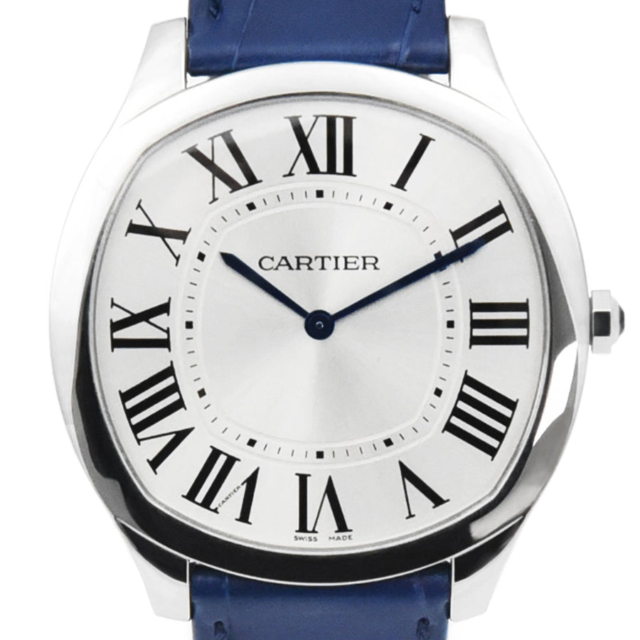 Cartier Drive De Cartier Silver Dial Leather Strap Ref: WSNM0011 - My Jewel World