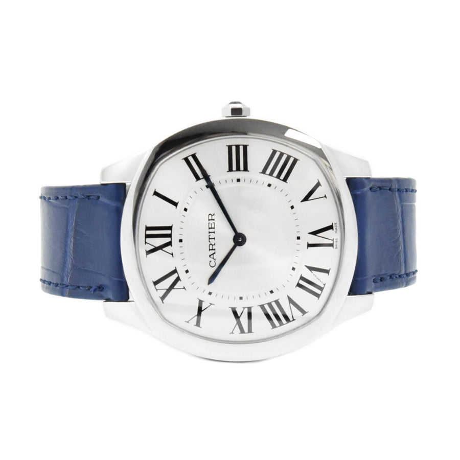 Cartier Drive De Cartier Silver Dial Leather Strap Ref: WSNM0011 - My Jewel World