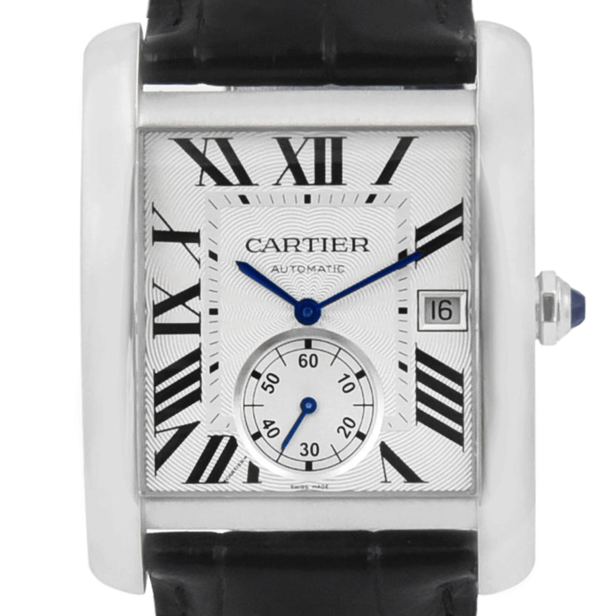 Cartier Tank MC Large White Dial Leather Strap Ref: W5330003 - My Jewel World