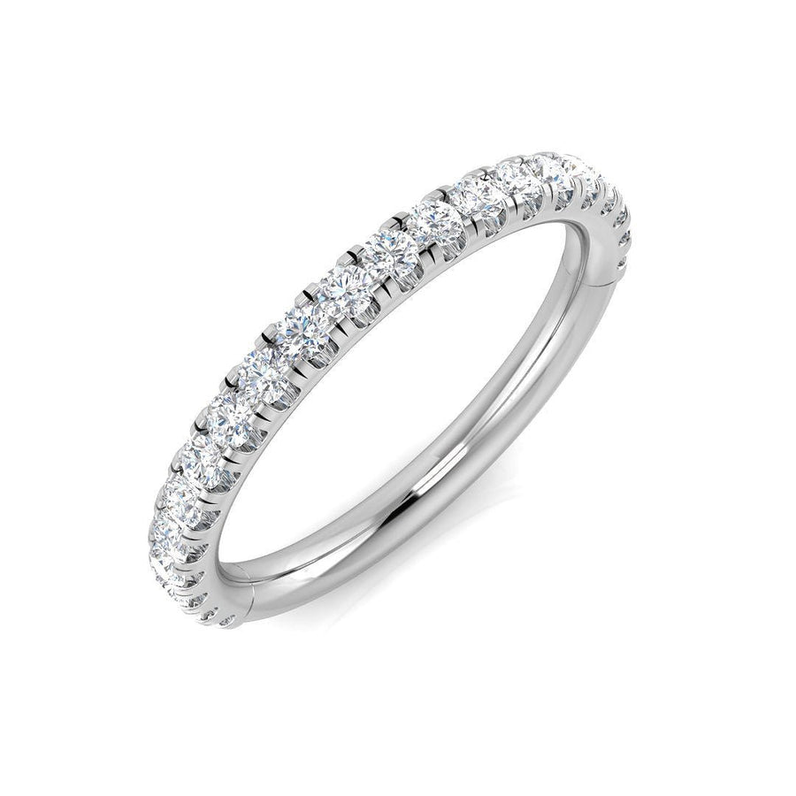 Diamond 21 Stone Eternity Ring 0.40ct F-VS Quality in Platinum - My Jewel World