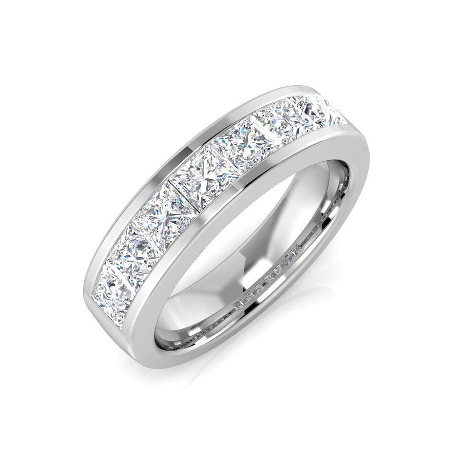 Diamond 7 Stone Eternity Ring 1.20ct F-VS Quality in Platinum - My Jewel World