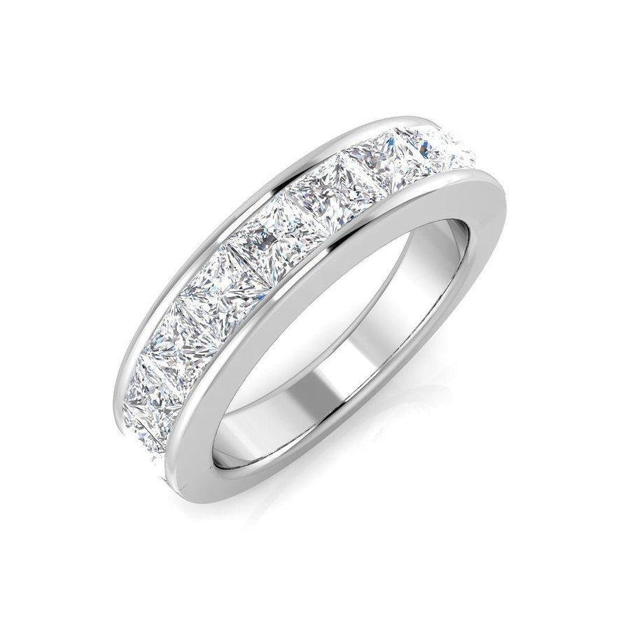 Diamond 9 Stone Eternity Ring 1.75ct F-VS Quality in Platinum - My Jewel World