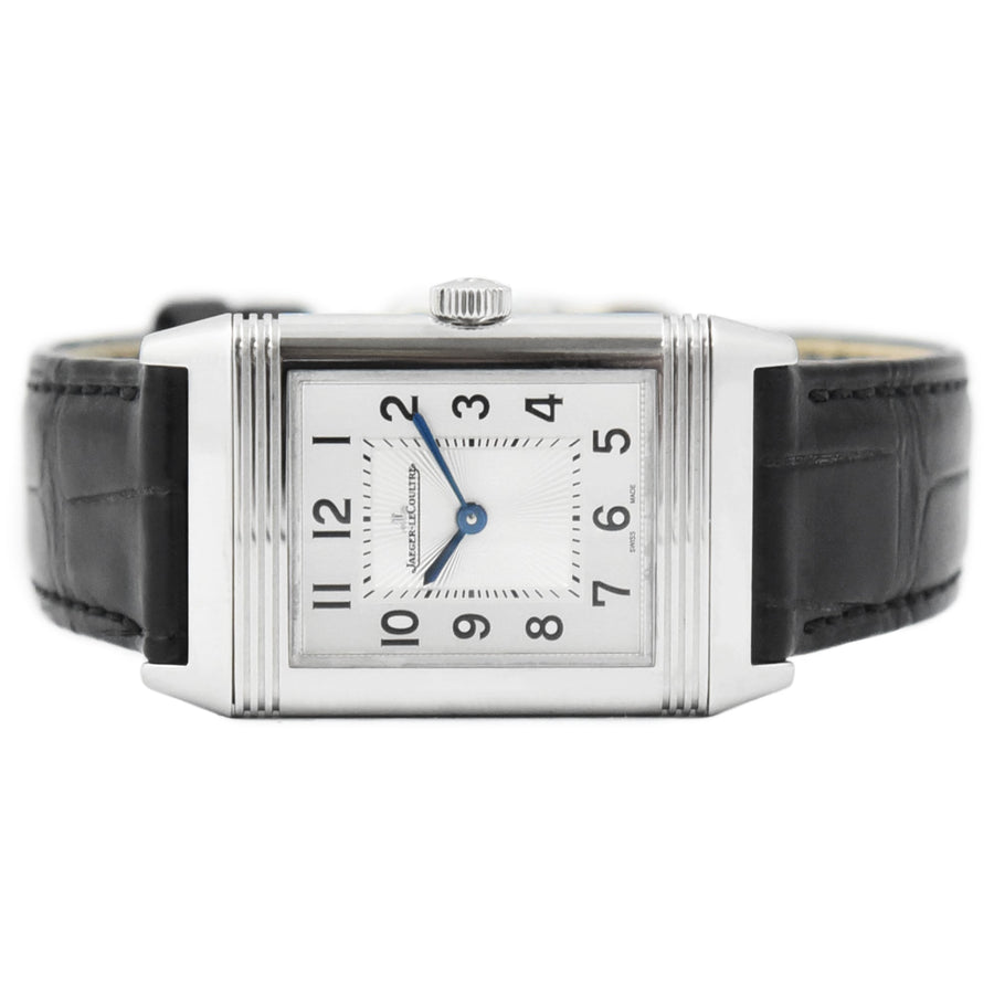 Jaeger - Lecoultre Reverso Classic Silver Dial Leather Strap Ref: Q2548440 - My Jewel World