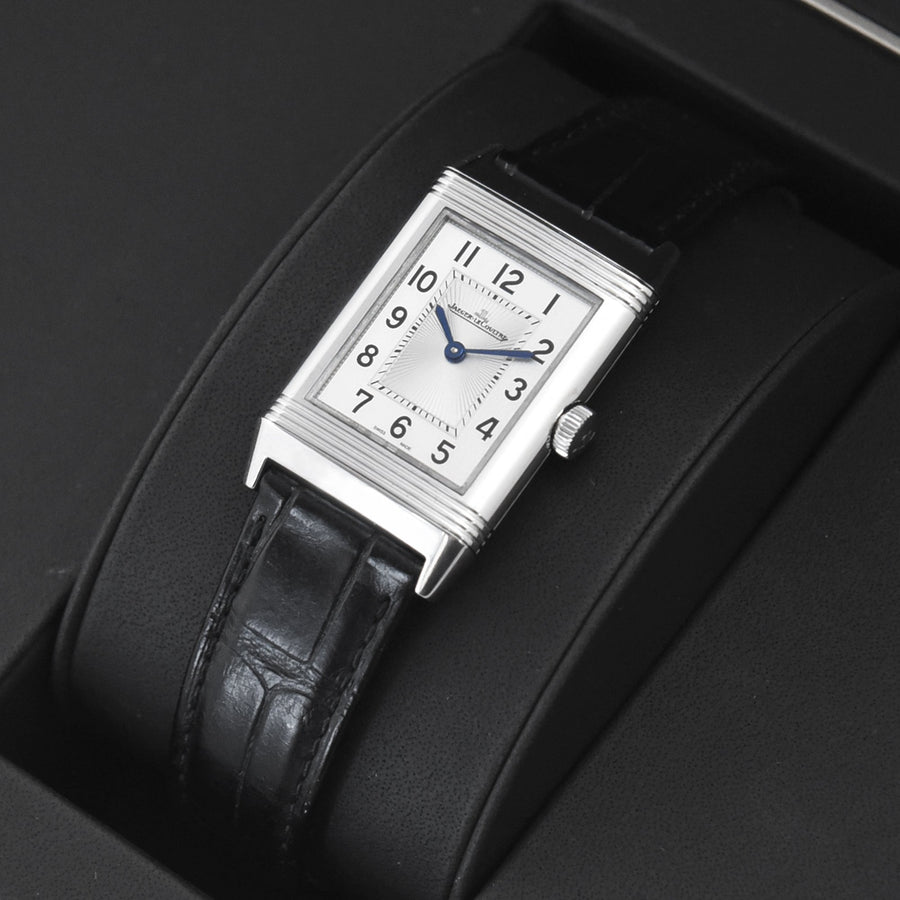 Jaeger - Lecoultre Reverso Classic Silver Dial Leather Strap Ref: Q2548440 - My Jewel World