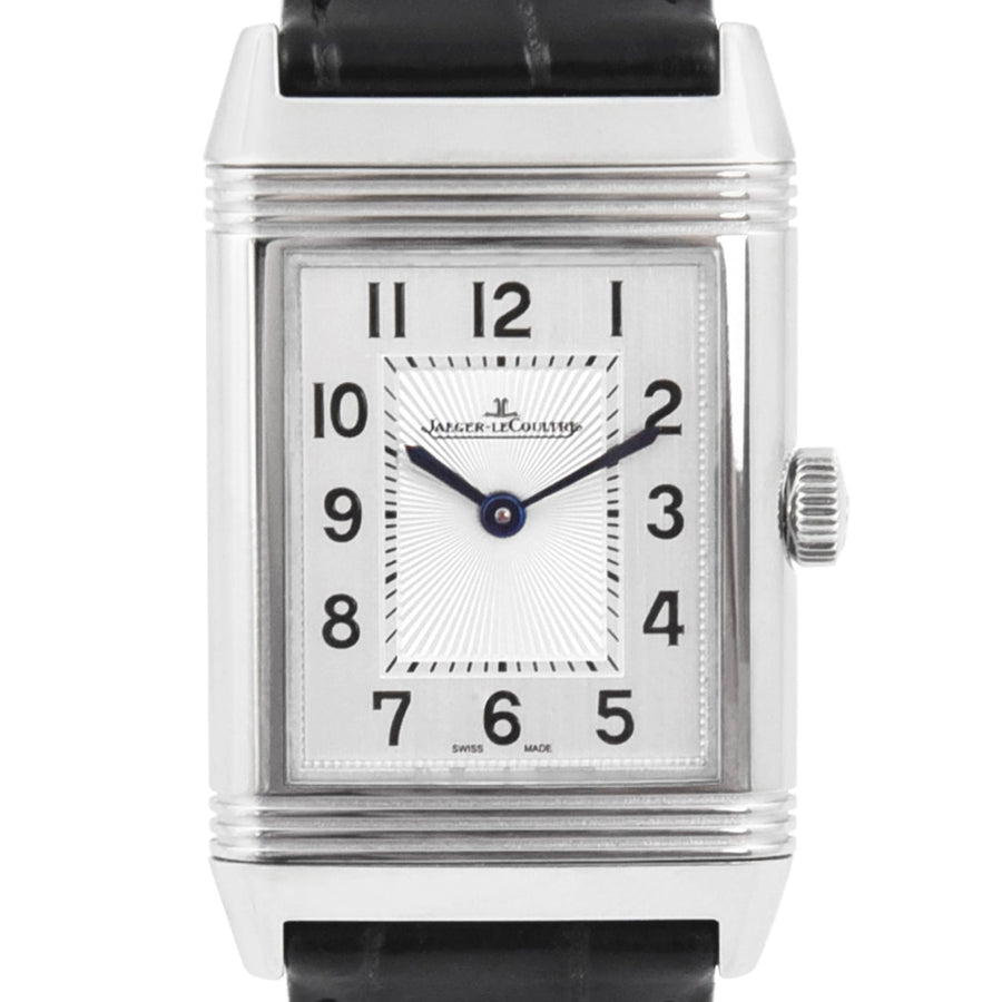 Jaeger - Lecoultre Reverso Classic Silver Dial Leather Strap Ref: Q2548440 - My Jewel World