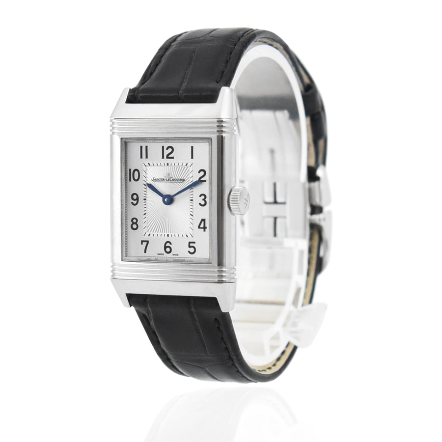 Jaeger - Lecoultre Reverso Classic Silver Dial Leather Strap Ref: Q2548440 - My Jewel World