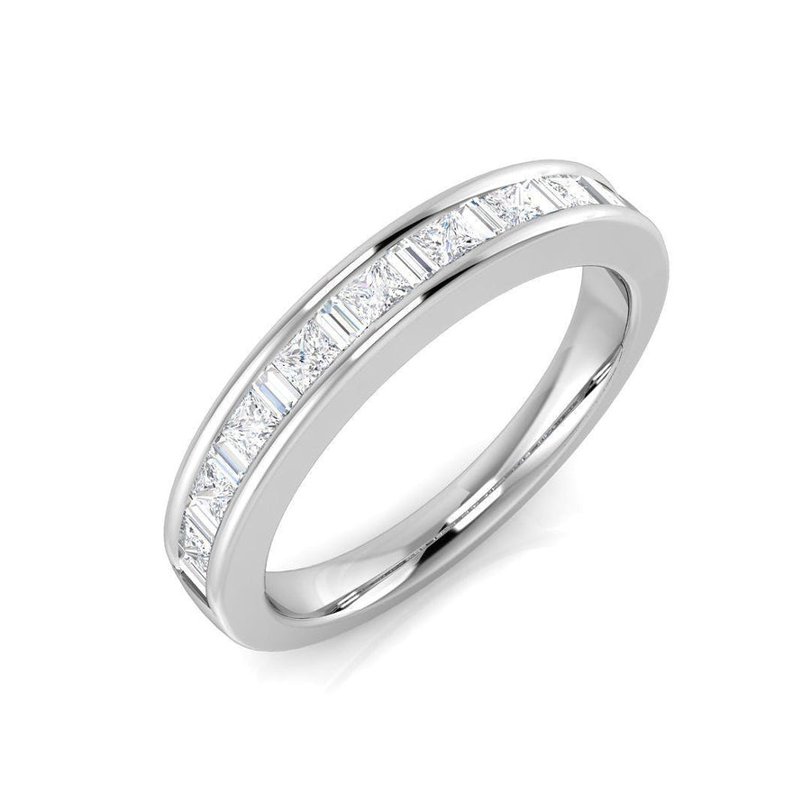 Princess Diamond Eternity Ring 0.50ct F - VS Quality in 18k White Gold - My Jewel World