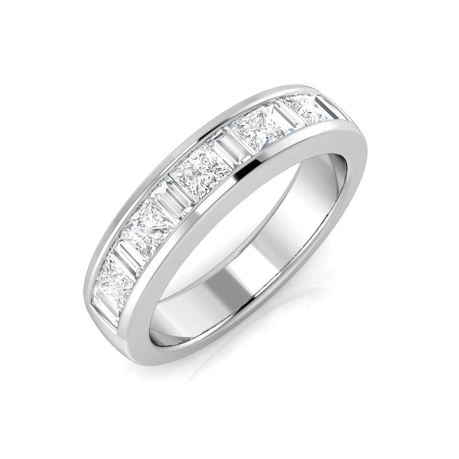 Princess Diamond Eternity Ring 1.10ct F - VS Quality in 18k White Gold - My Jewel World