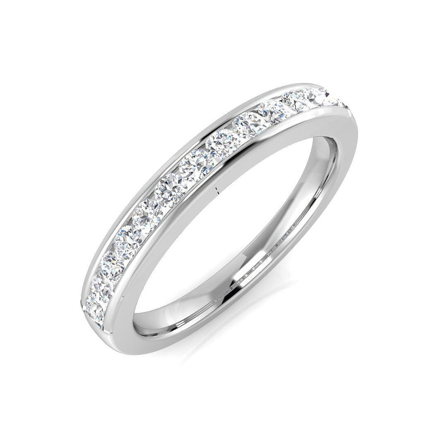 11 Stone Diamond Eternity Ring 0.25ct F-VS Quality in 18k White Gold - My Jewel World