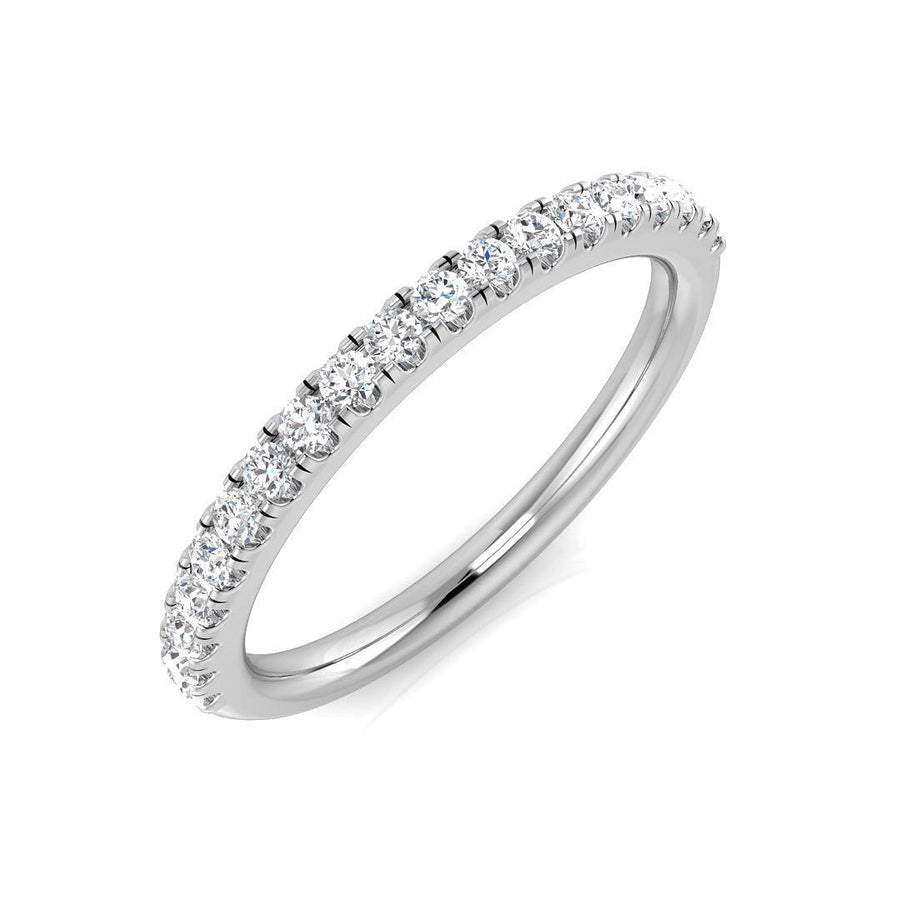 19 Stone Diamond Eternity Ring 0.25ct F-VS Quality in 18k White Gold - My Jewel World