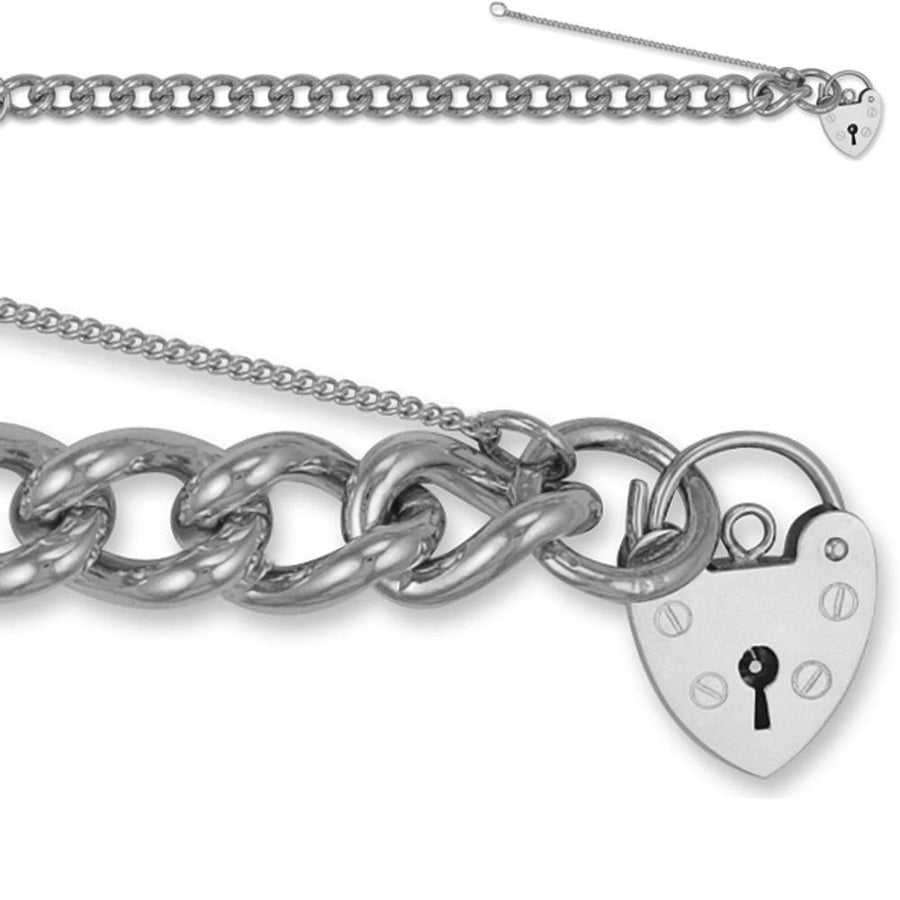 925 Sterling Silver 11.0mm Charm Bracelet - My Jewel World
