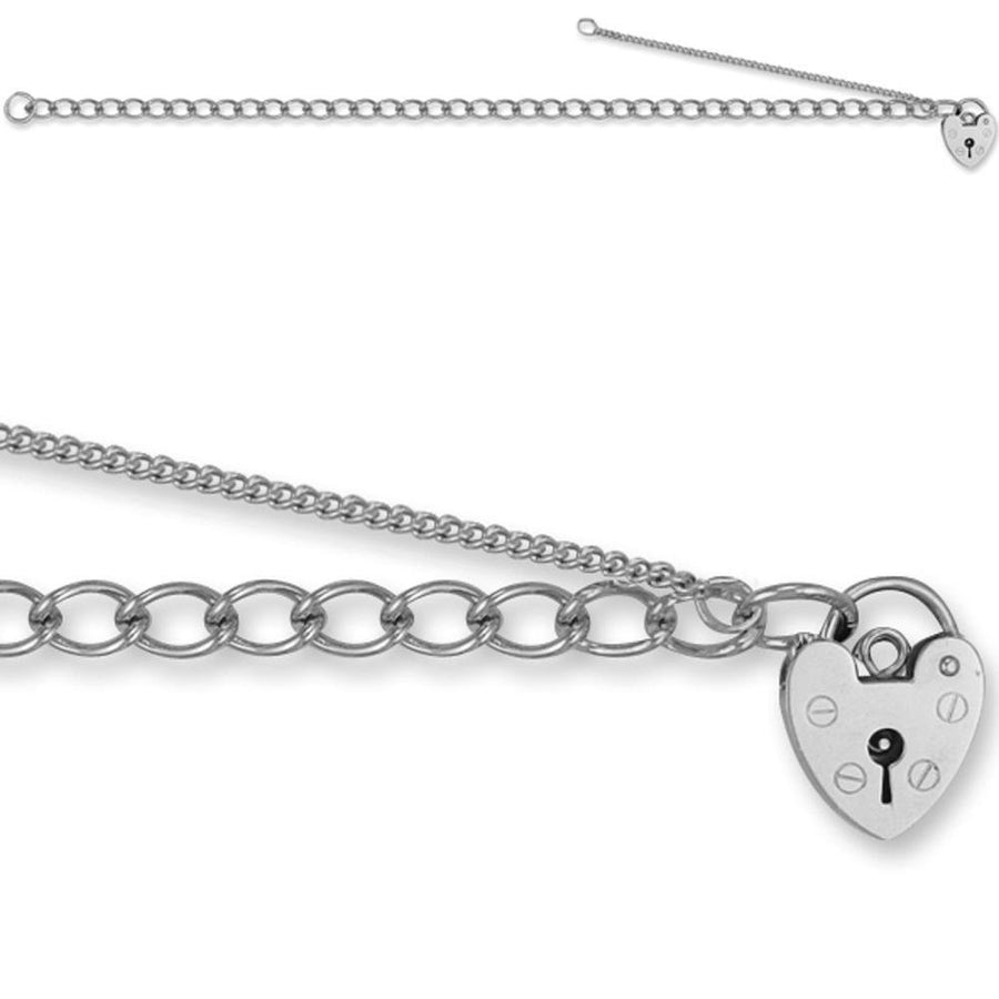 925 Sterling Silver 4mm Charm Bracelet - My Jewel World
