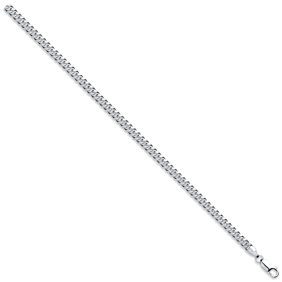 925 Sterling Silver 5mm 20 Inch Solid Cuban Curb Necklace 34.3g - My Jewel World