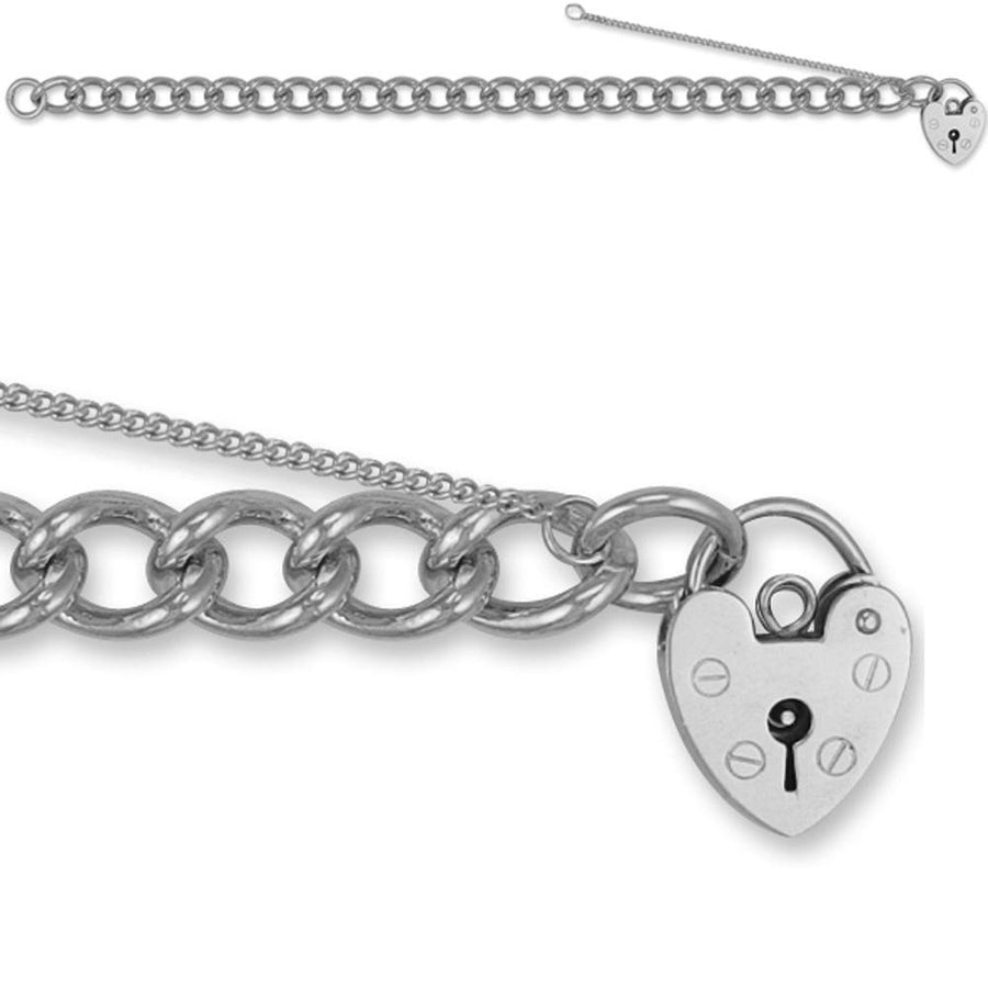 925 Sterling Silver 8.0mm Charm Bracelet - My Jewel World