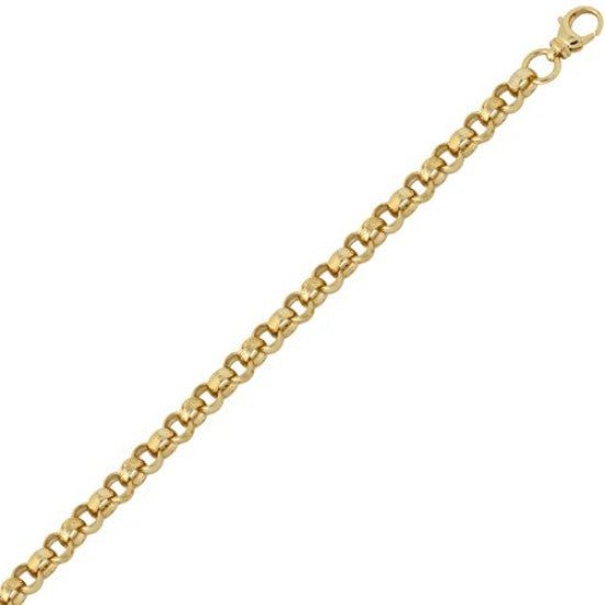 9ct Gold Solid 8.3mm 7.5 Inch Plain & Patterned Belcher Bracelet 18.4g - My Jewel World