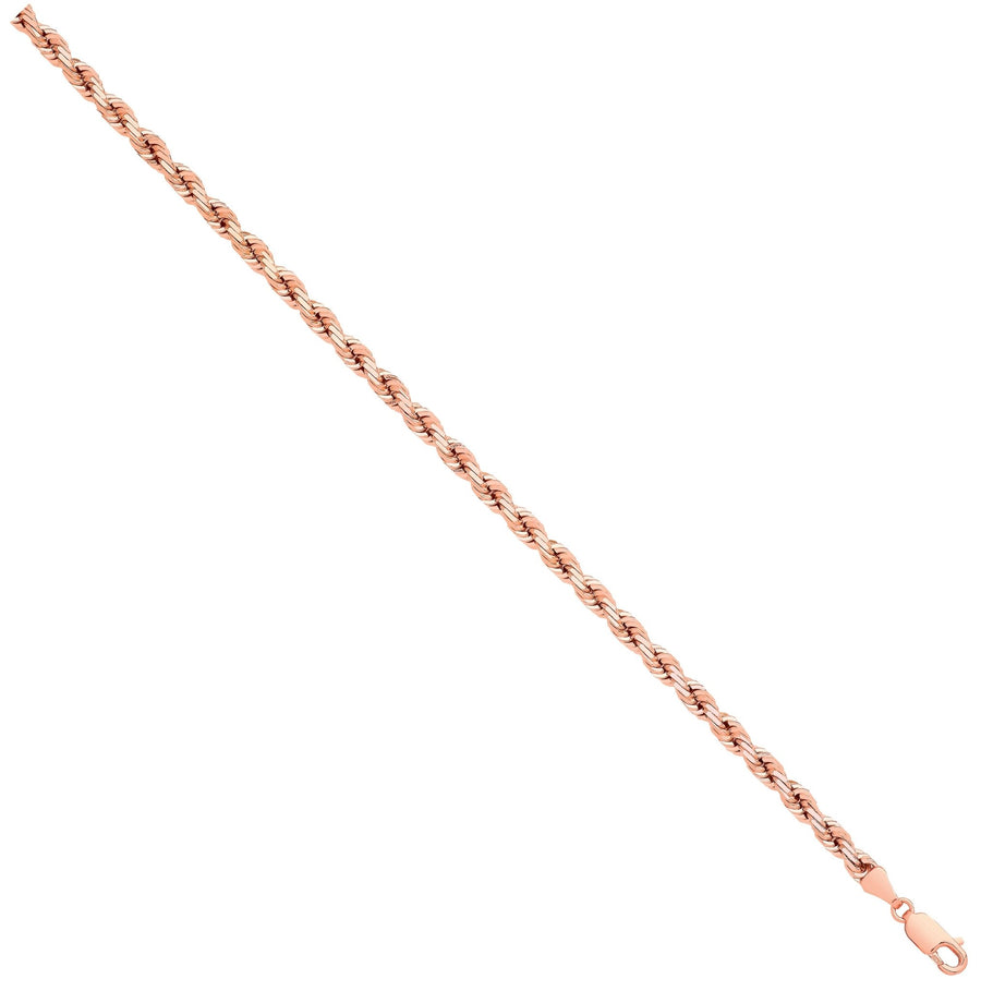 9ct Rose Gold Solid 4.2mm 22 Inch Rope Necklace 29.5g - My Jewel World