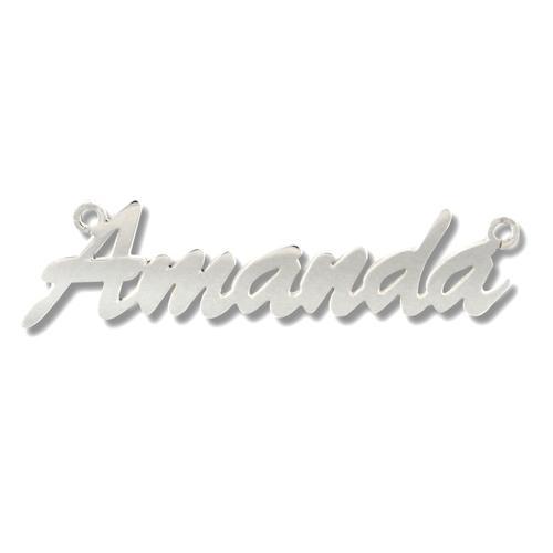 9ct White Gold Personalised Amanda Style Name Necklace - My Jewel World