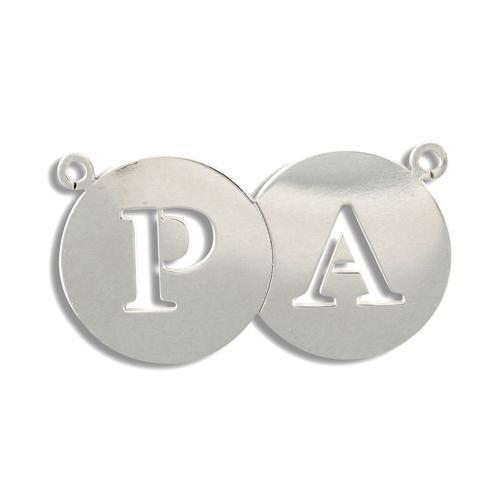 9ct White Gold Personalised Initial Style Necklace - My Jewel World