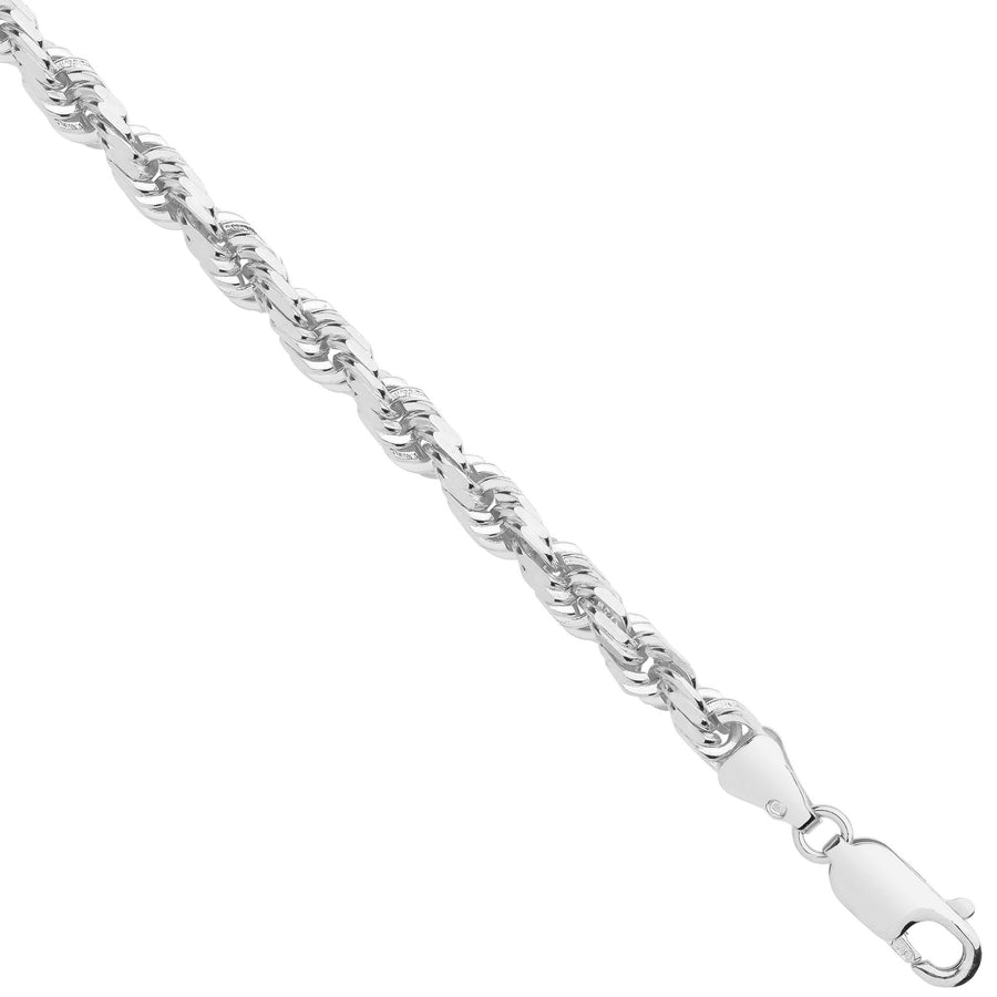 9ct White Gold Solid 4.2mm 22 Inch Rope Necklace 30.0g - My Jewel World