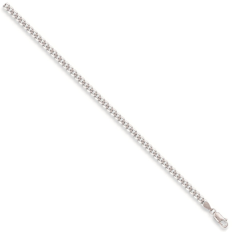 9ct White Gold Solid 4.5mm 20 Inch Curb Necklace 17.1g - My Jewel World