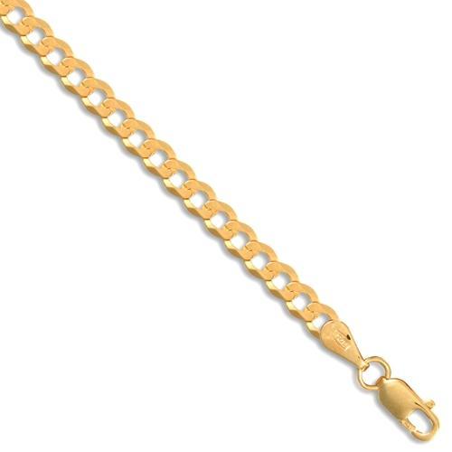 9ct Yellow Gold 16 Inch Curb Chain - My Jewel World