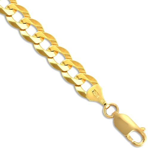 9ct Yellow Gold 18 Inch Curb Chain - My Jewel World