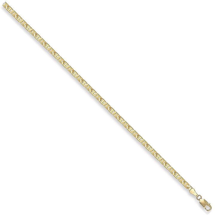 9ct Yellow Gold 3mm 16 Inch Flat Anchor Necklace 5.0g - My Jewel World