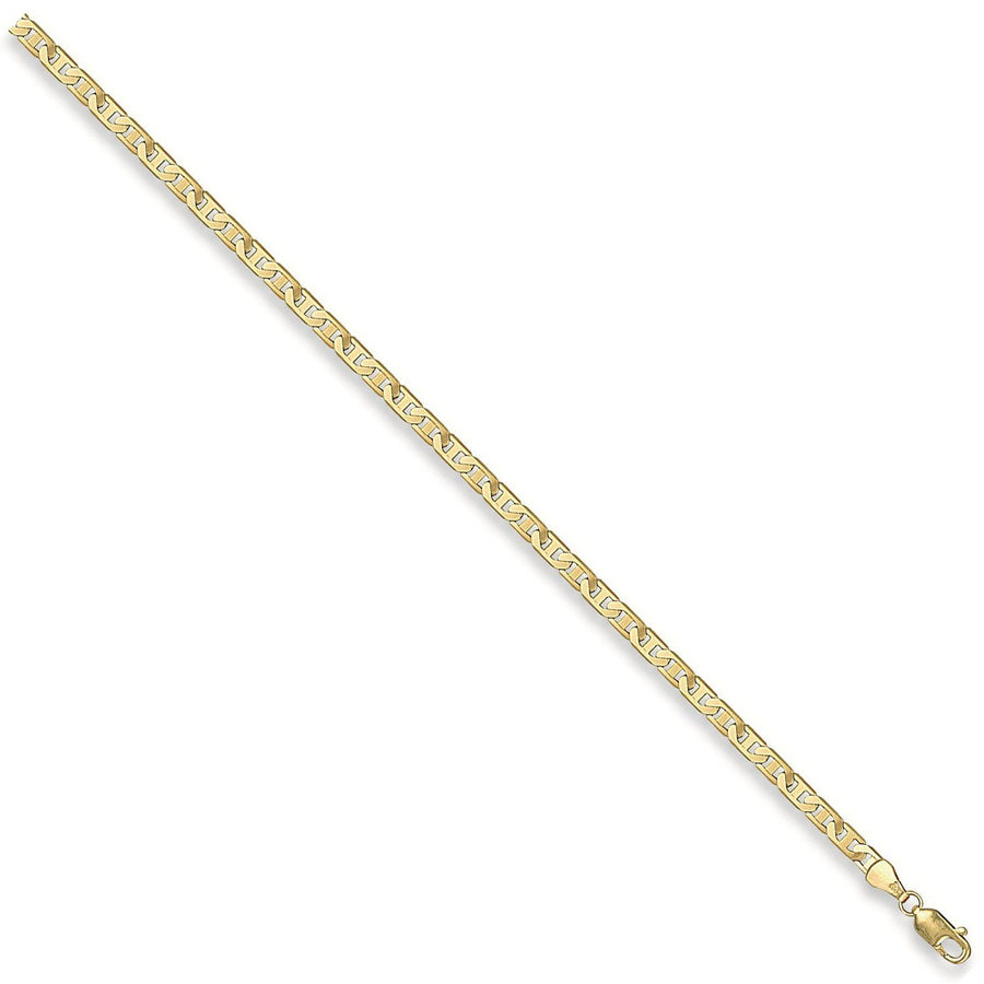 9ct Yellow Gold 4mm 16 Inch Flat Anchor Necklace 8.3g - My Jewel World