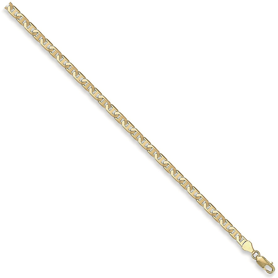 9ct Yellow Gold 5mm 18 Inch Flat Anchor Necklace 12.8g - My Jewel World