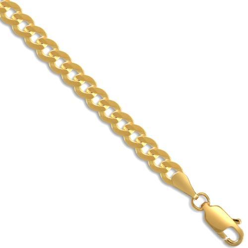 9ct Yellow Gold 7.5 Inch Curb Bracelet - My Jewel World