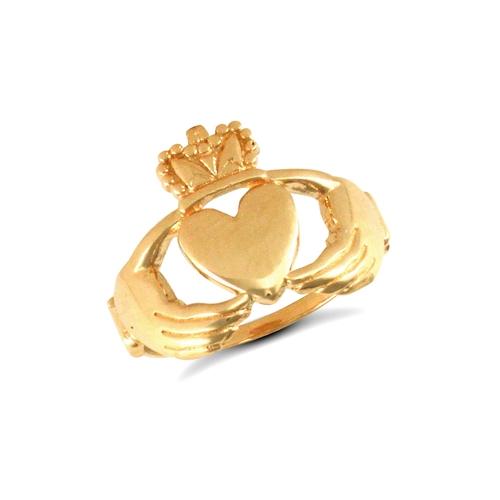 9ct Yellow Gold Claddagh Ring - My Jewel World