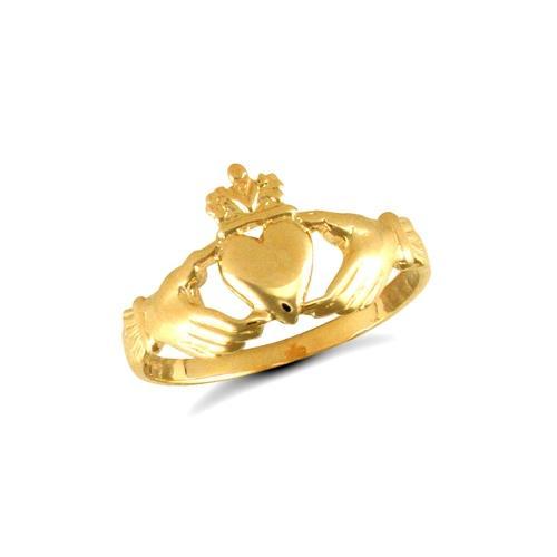 9ct Yellow Gold Claddagh Ring - My Jewel World