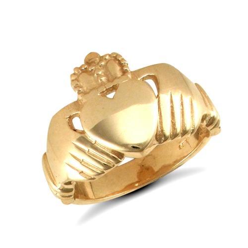 9ct Yellow Gold Claddagh Ring - My Jewel World