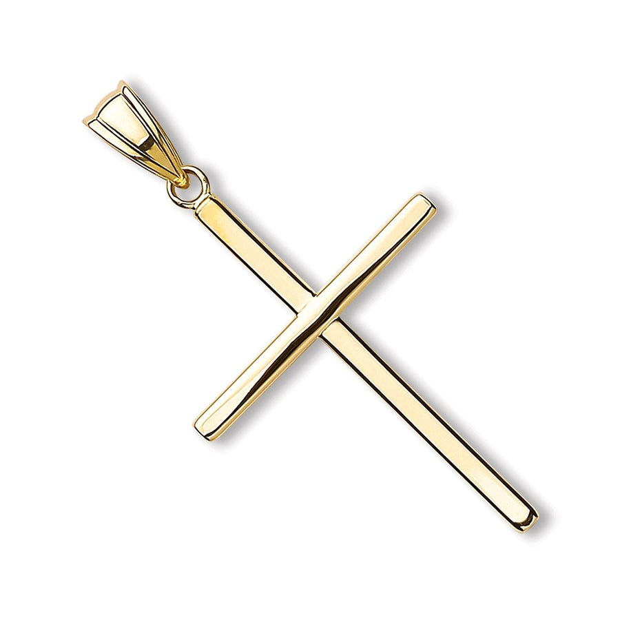 9ct Yellow Gold Cross Pendant Necklace - My Jewel World