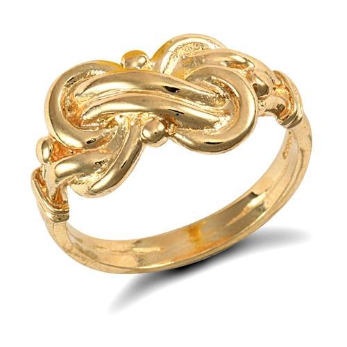 9ct Yellow Gold Double Knot Ring - My Jewel World
