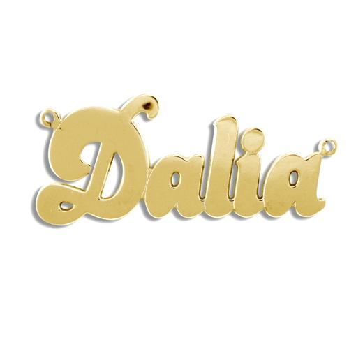 9ct Yellow Gold Personalised Dalia Style Name Necklace - My Jewel World