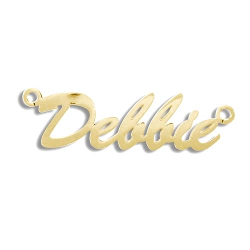 9ct Yellow Gold Personalised Debbie Style Name Necklace - My Jewel World