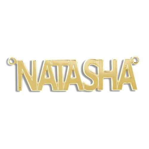 9ct Yellow Gold Personalised Natasha Style Name Necklace - My Jewel World