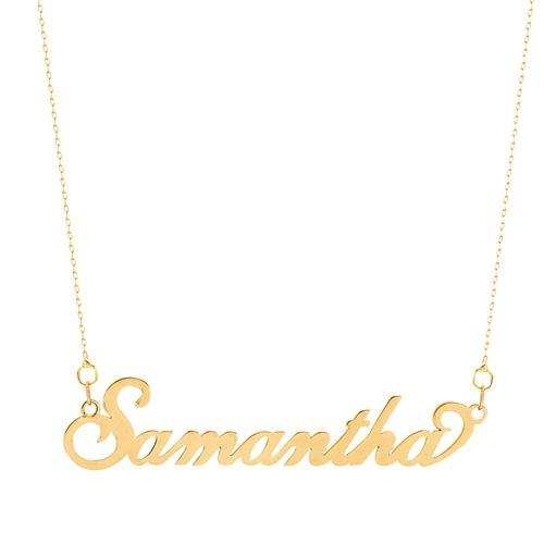 9ct Yellow Gold Personalised Samantha Style Name Necklace - My Jewel World
