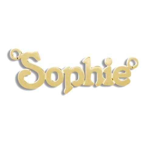 9ct Yellow Gold Personalised Sophie Style Name Necklace - My Jewel World