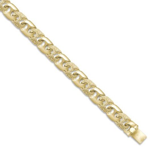 9ct Yellow Gold Solid 13.0mm 22 Inch Curb Necklace 109.0g - My Jewel World